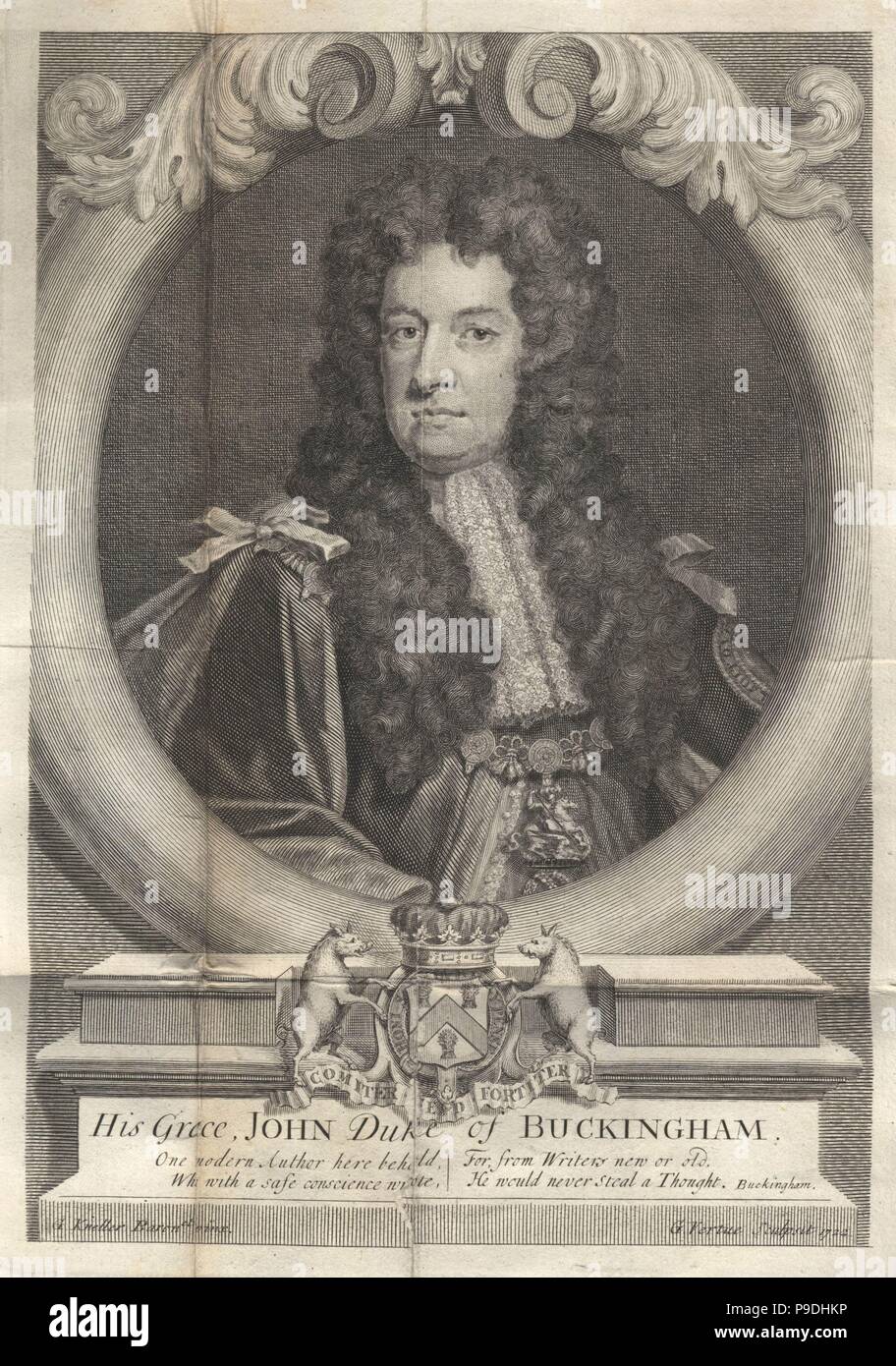 John Sheffield, 1er duc de Buckingham et de Normanby (1648-1721). Musée : collection privée. Banque D'Images