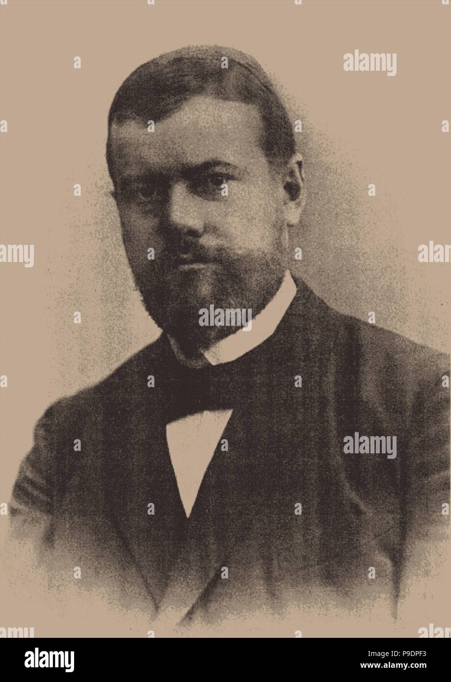 Portrait de Max Weber (1864-1920). Musée : collection privée. Banque D'Images