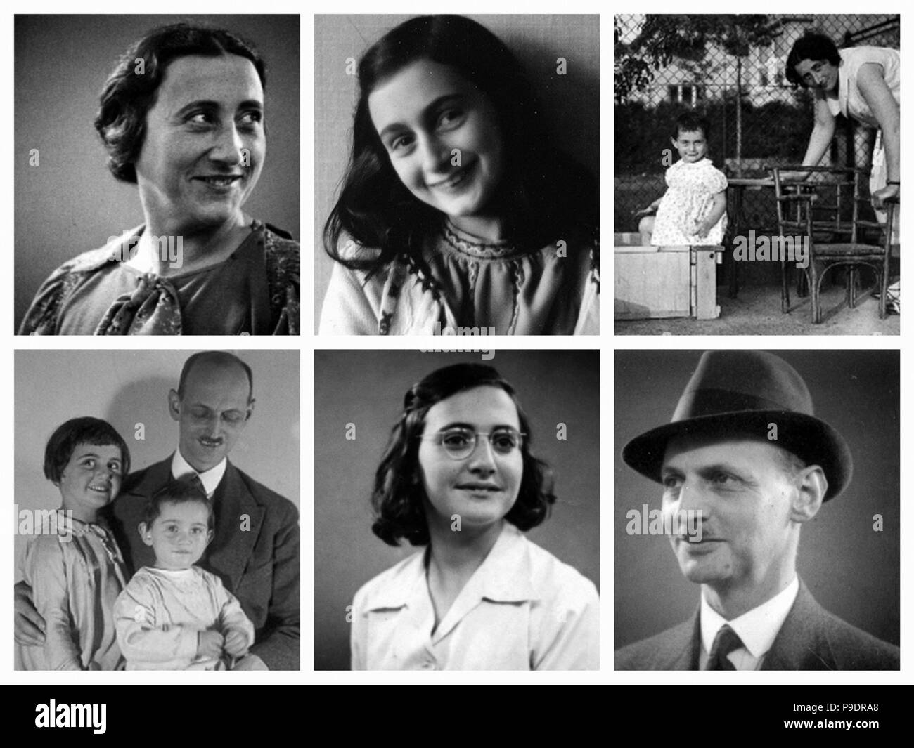 La famille d'Anne Frank. Musée : Musée de la maison d'Anne Frank, Amsterdam. Banque D'Images