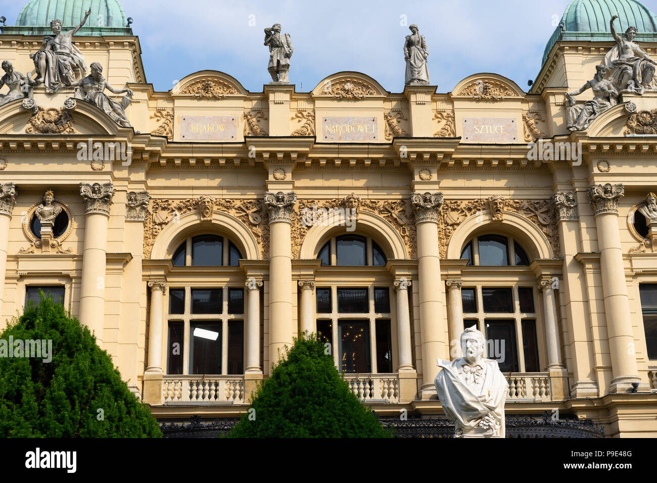 L'Slovacki Theatre et l'Opera House, Cracovie, Pologne, Europe. Banque D'Images