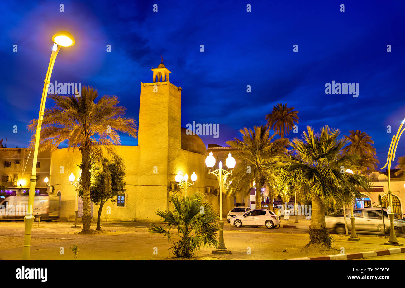 Ataleb Baba Sassi mosquée à Touggourt Ouargla - Algérie, Province Banque D'Images