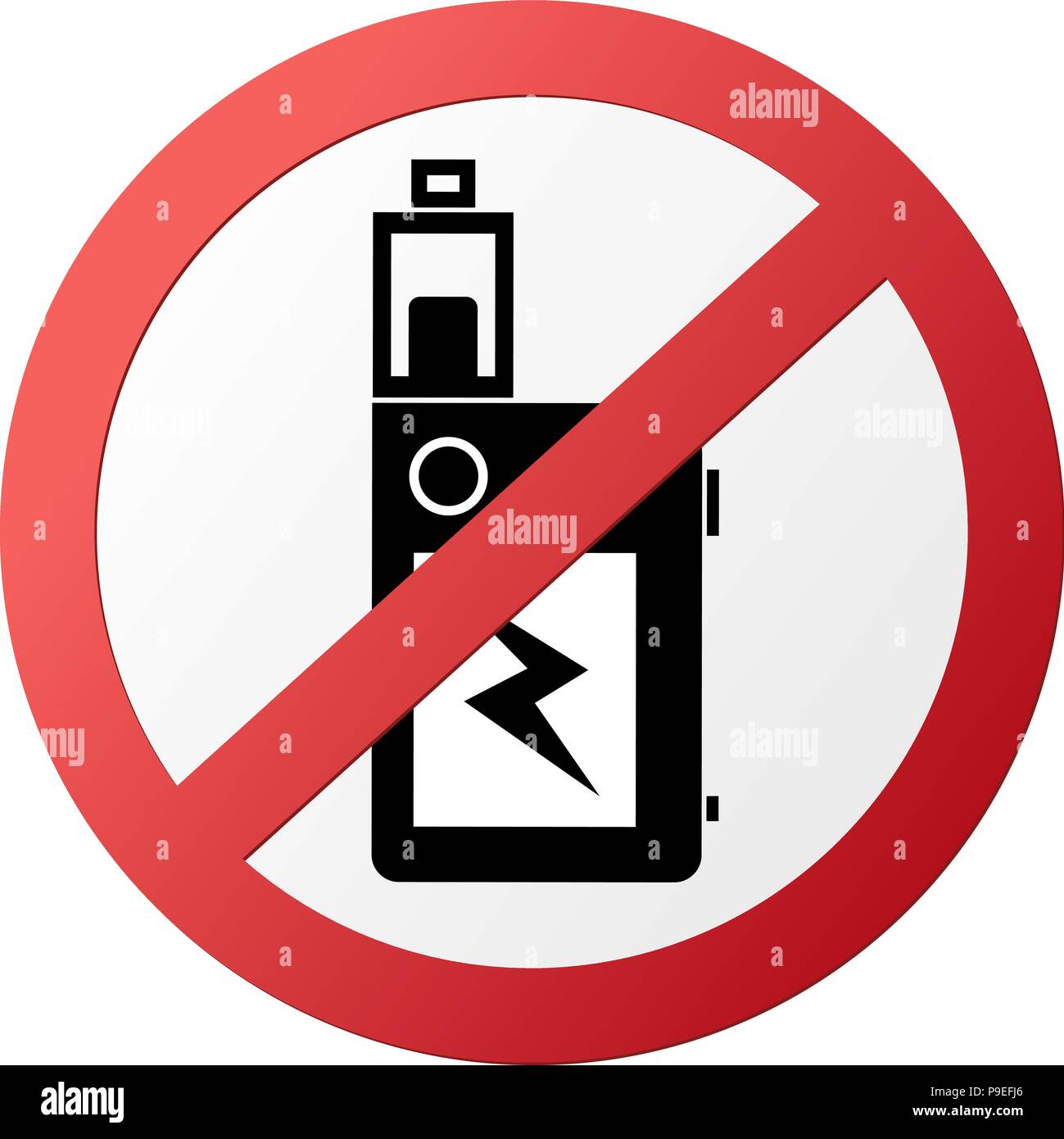 Cercle de vapotage Banque d'images vectorielles - Alamy