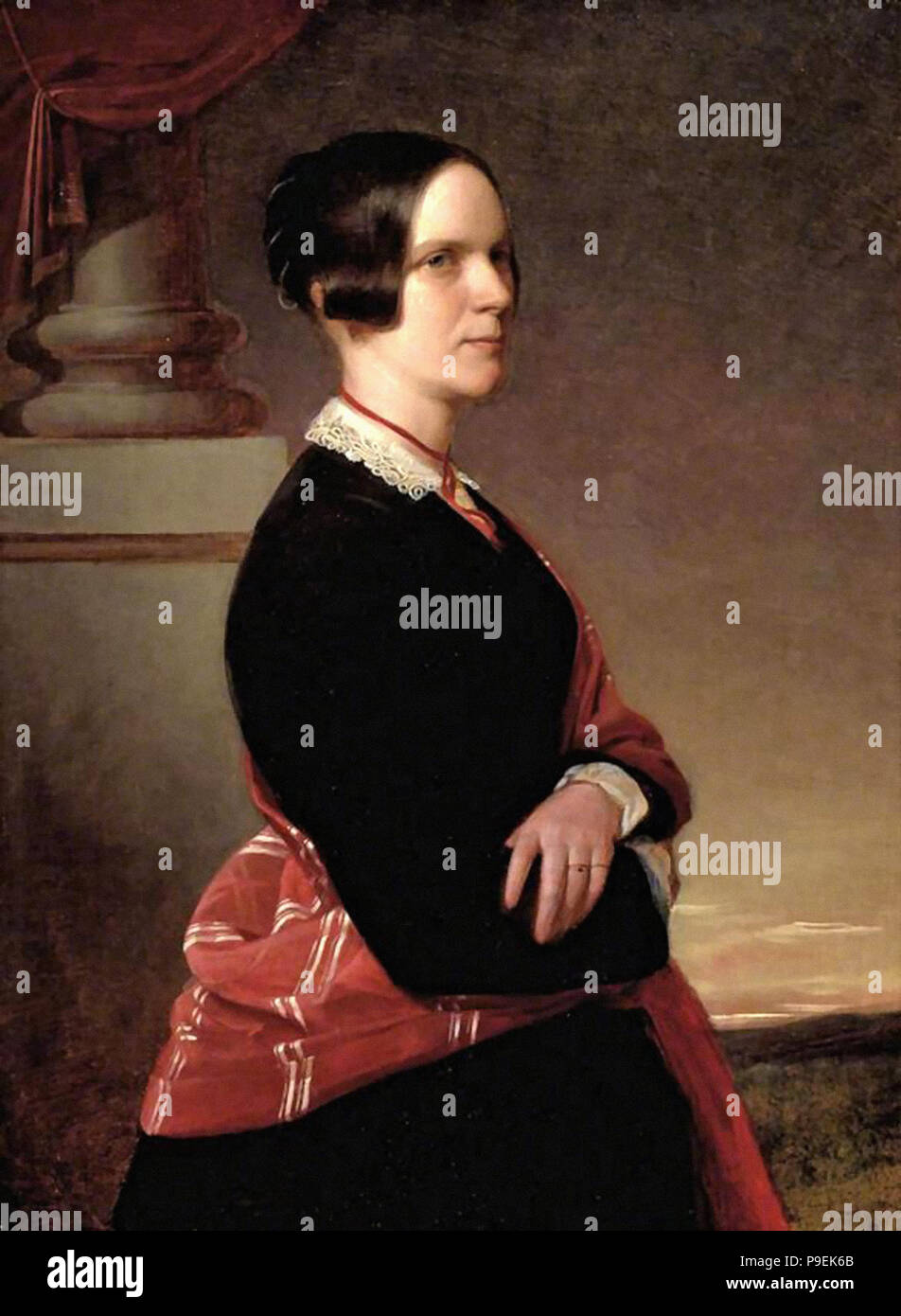 Anthony Frederick Sandys - Mme Sandys Mère de l'artiste Banque D'Images