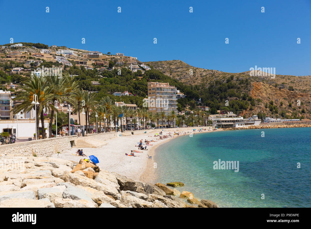 Xabia Espagne Belle Plage De Platja De La Grava Près De