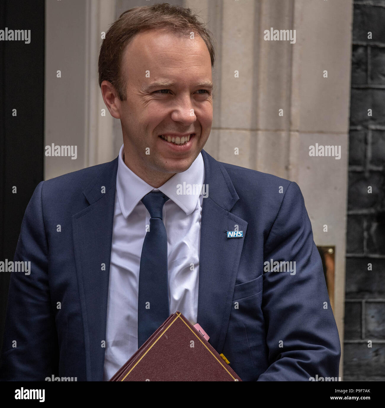 Londres, Royaume-Uni 18 Juillet 2018, Matt, Hancock, Secrétaire de la santé laisse 10 Downing Street, London, UK Credit Ian Davidson/Alamy Live News Banque D'Images