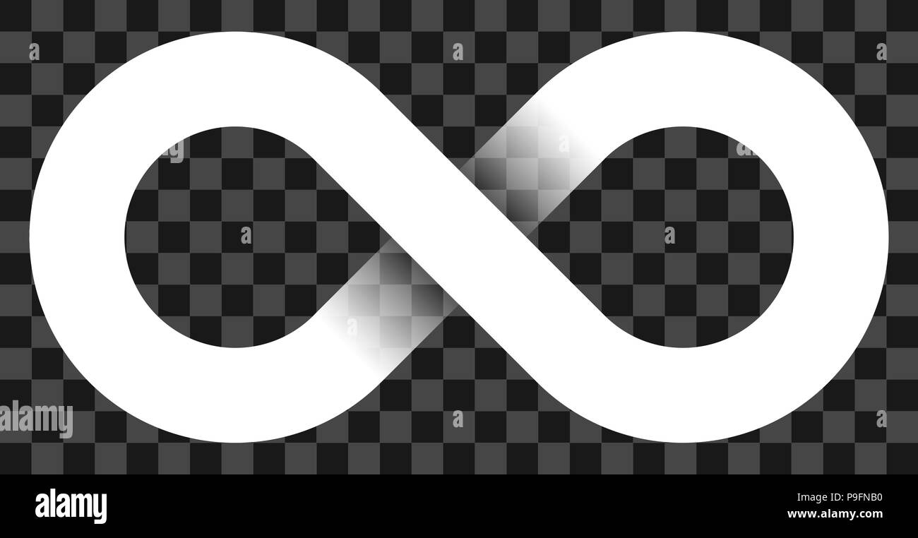 Symbole de l'infini - blanc simple avec transparence 10 eps - isolé - vector illustration Illustration de Vecteur Symbole de l'infini - blanc simple avec transparence 10 eps - isolé - vector illustration Illustration de Vecteur