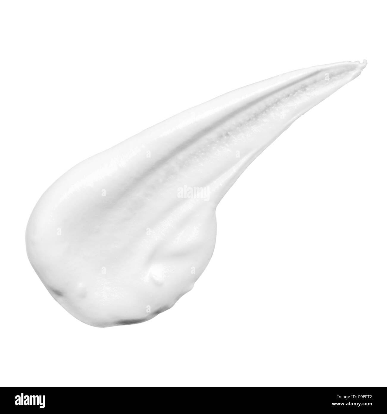 Crème cosmétique isolé sur fond blanc avec clipping path Banque D'Images