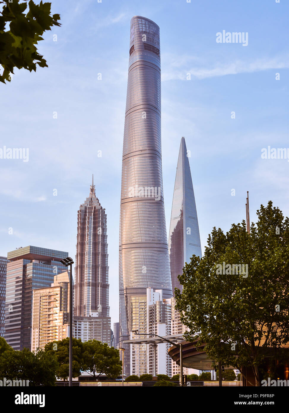 Pudong, Shanghai/Chine - 24 Avril 2018 : Shanghai Tower, un 128-story mega gratte-ciel de Pudong, Shanghai, Chine. Banque D'Images