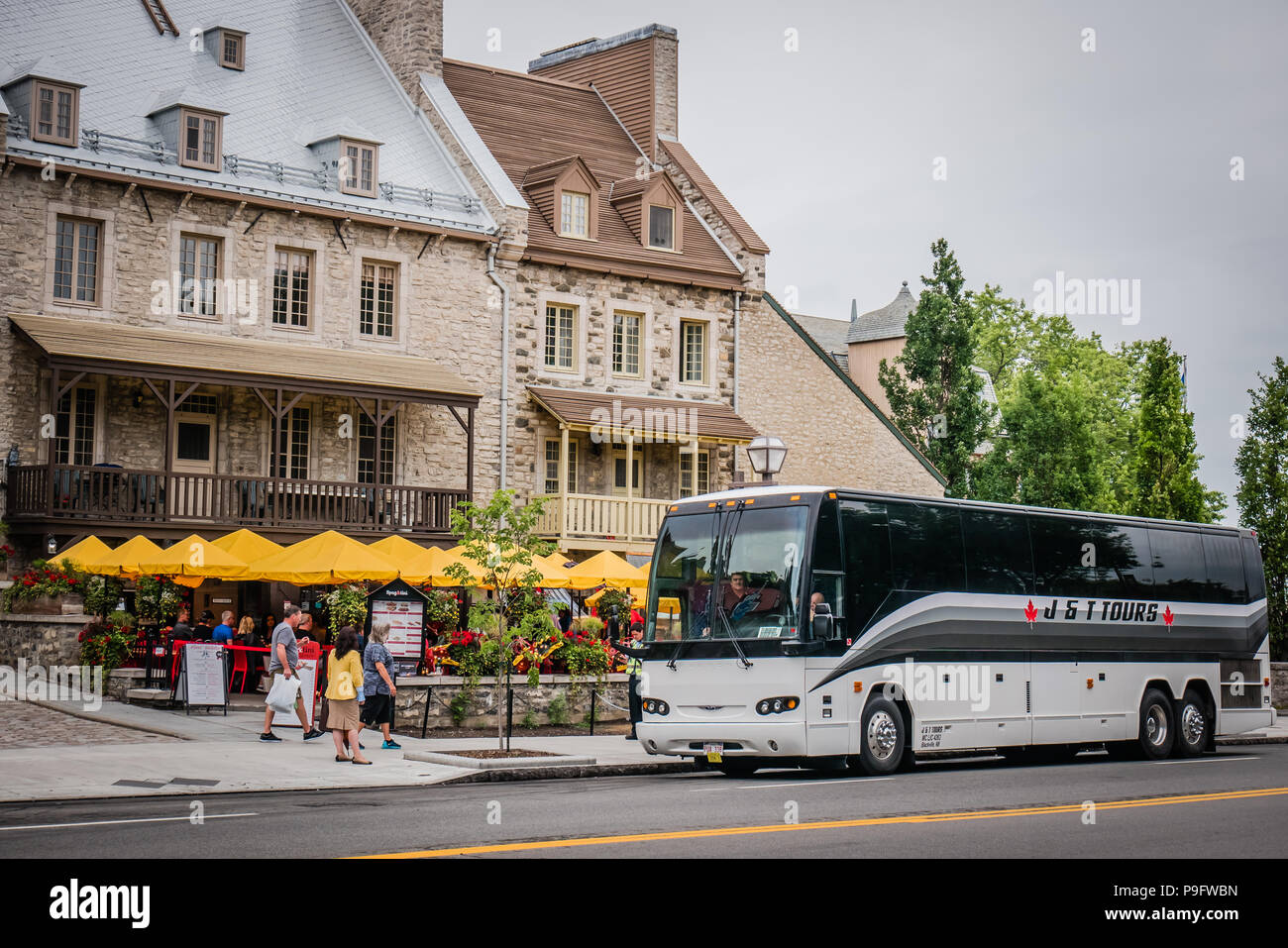 Célèbre hôtel historique Le Château Frontenac à Québec Canada Banque D'Images