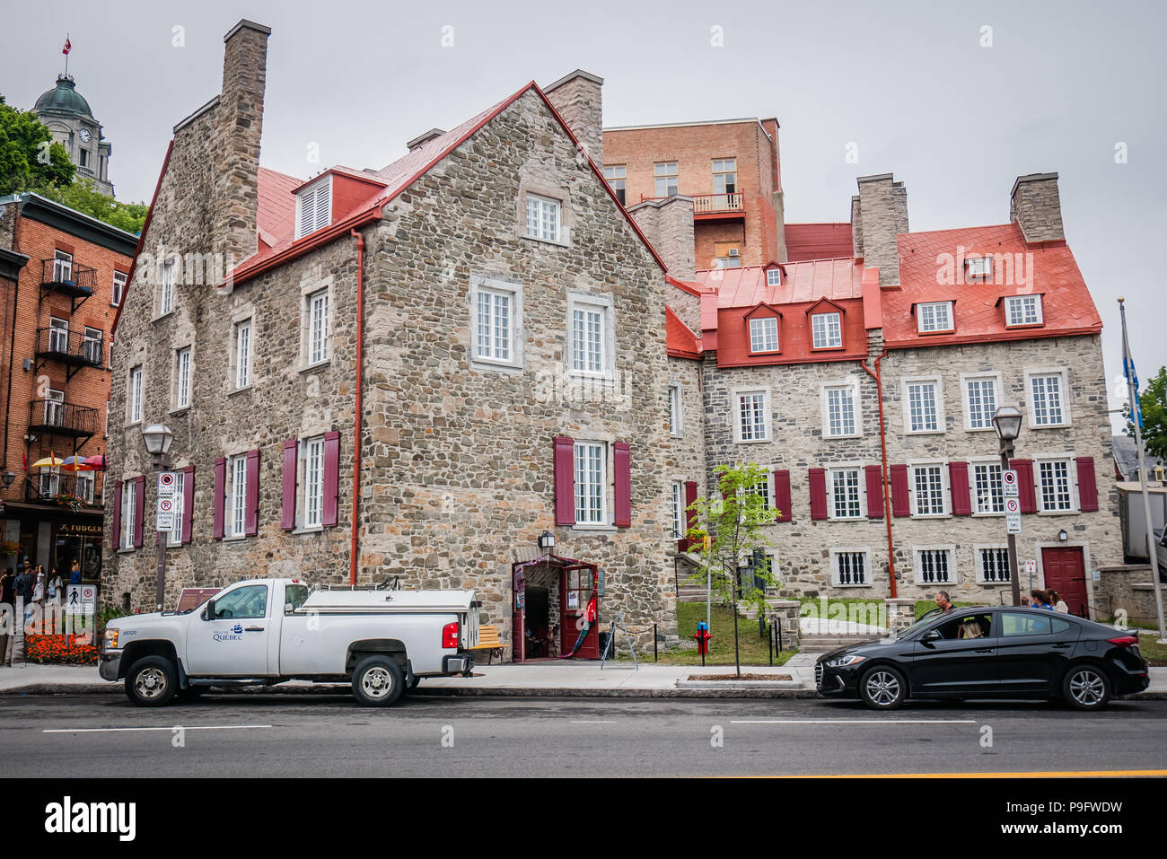 Célèbre hôtel historique Le Château Frontenac à Québec Canada Banque D'Images