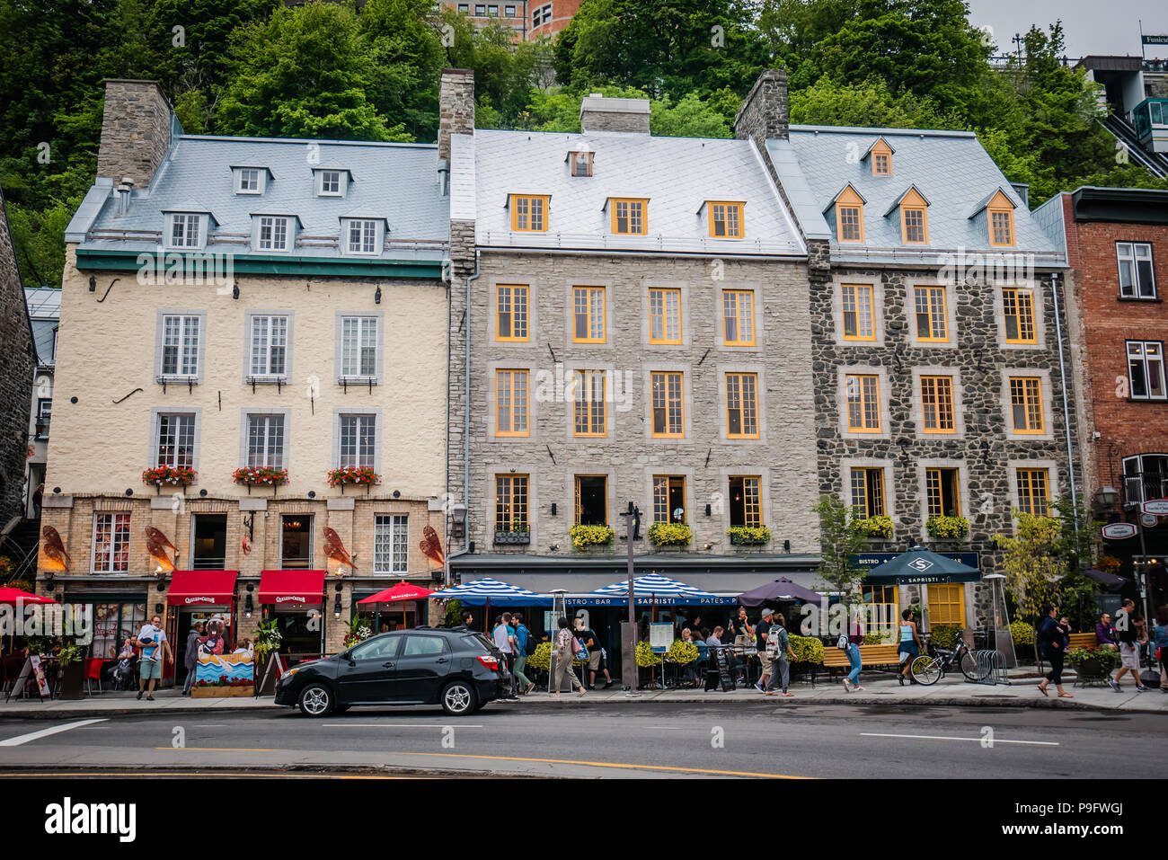 Célèbre hôtel historique Le Château Frontenac à Québec Canada Banque D'Images