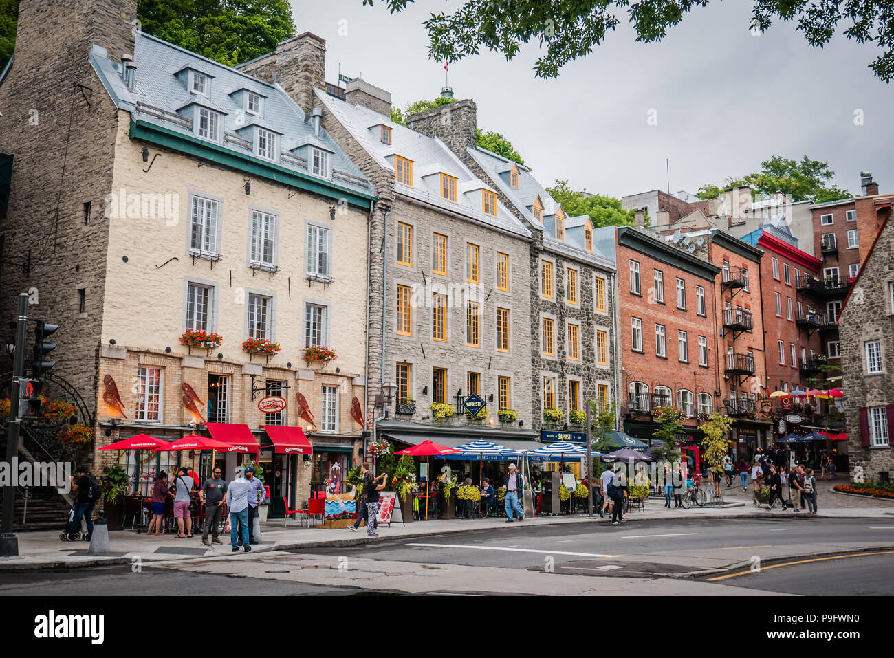 Célèbre hôtel historique Le Château Frontenac à Québec Canada Banque D'Images