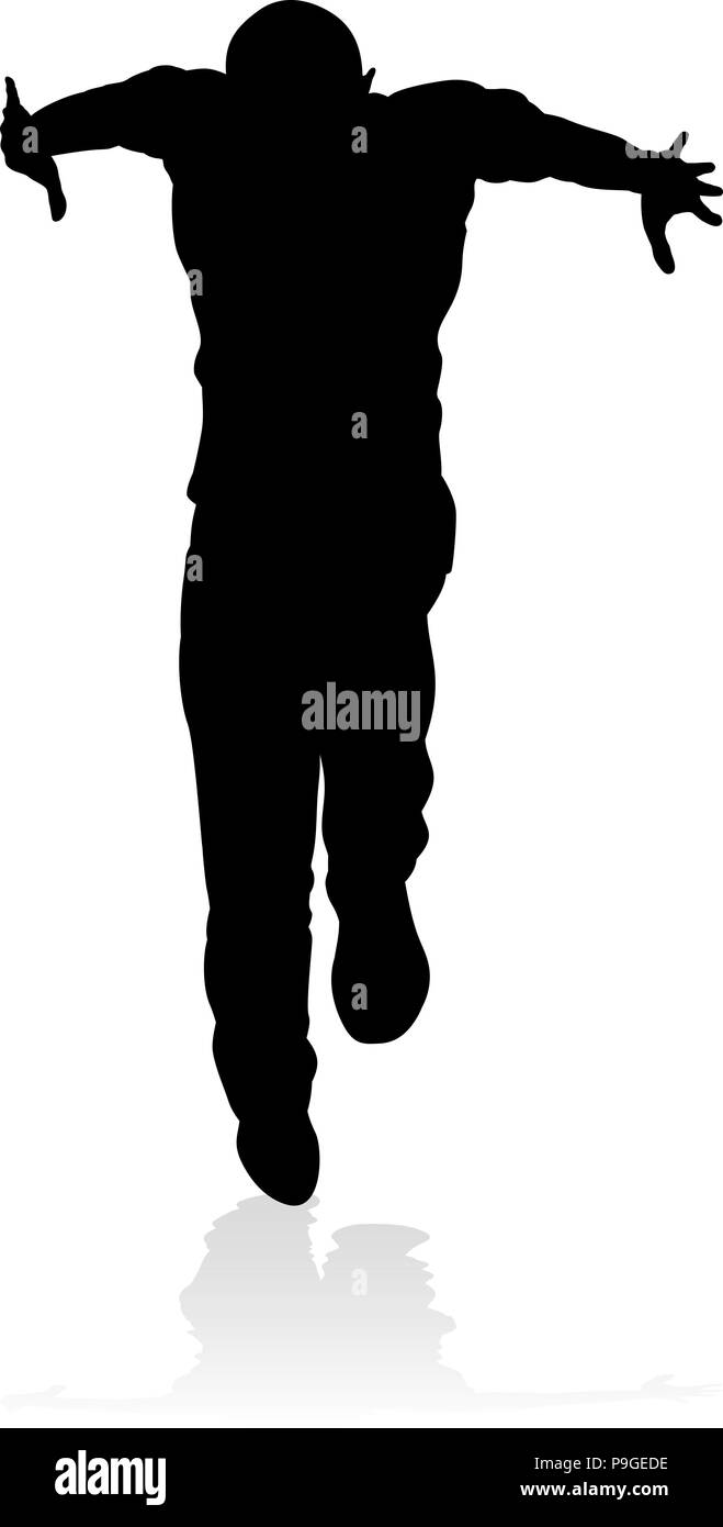 Street Dance Dancer Silhouette Illustration de Vecteur