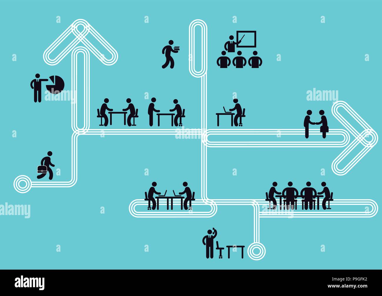 L'icône d'information, d'équipe Concept, Vector Illustration Illustration de Vecteur