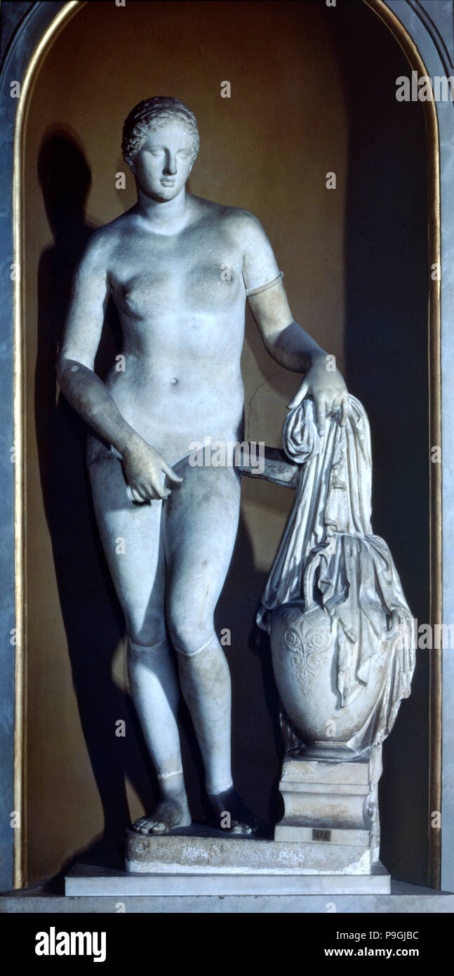 Aphrodite, sculpture de marbre. Banque D'Images