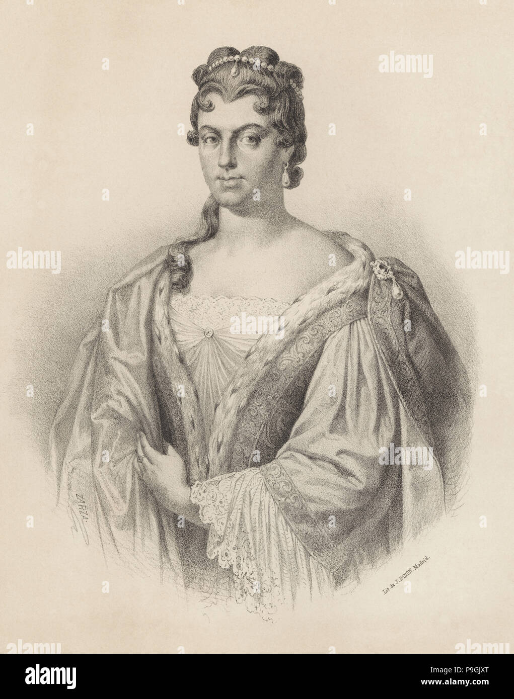 Marie-Anne de la Trémoille (1642-1722), la princesse des Ursins, homme politique français, courtisane de Maria… Banque D'Images
