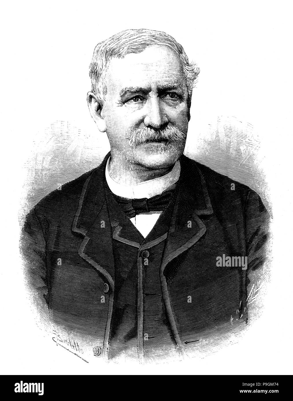 Antonio de Trueba (1819-1889), écrivain basque dans la langue espagnole, l'animateur de scène rurale dans les… Banque D'Images