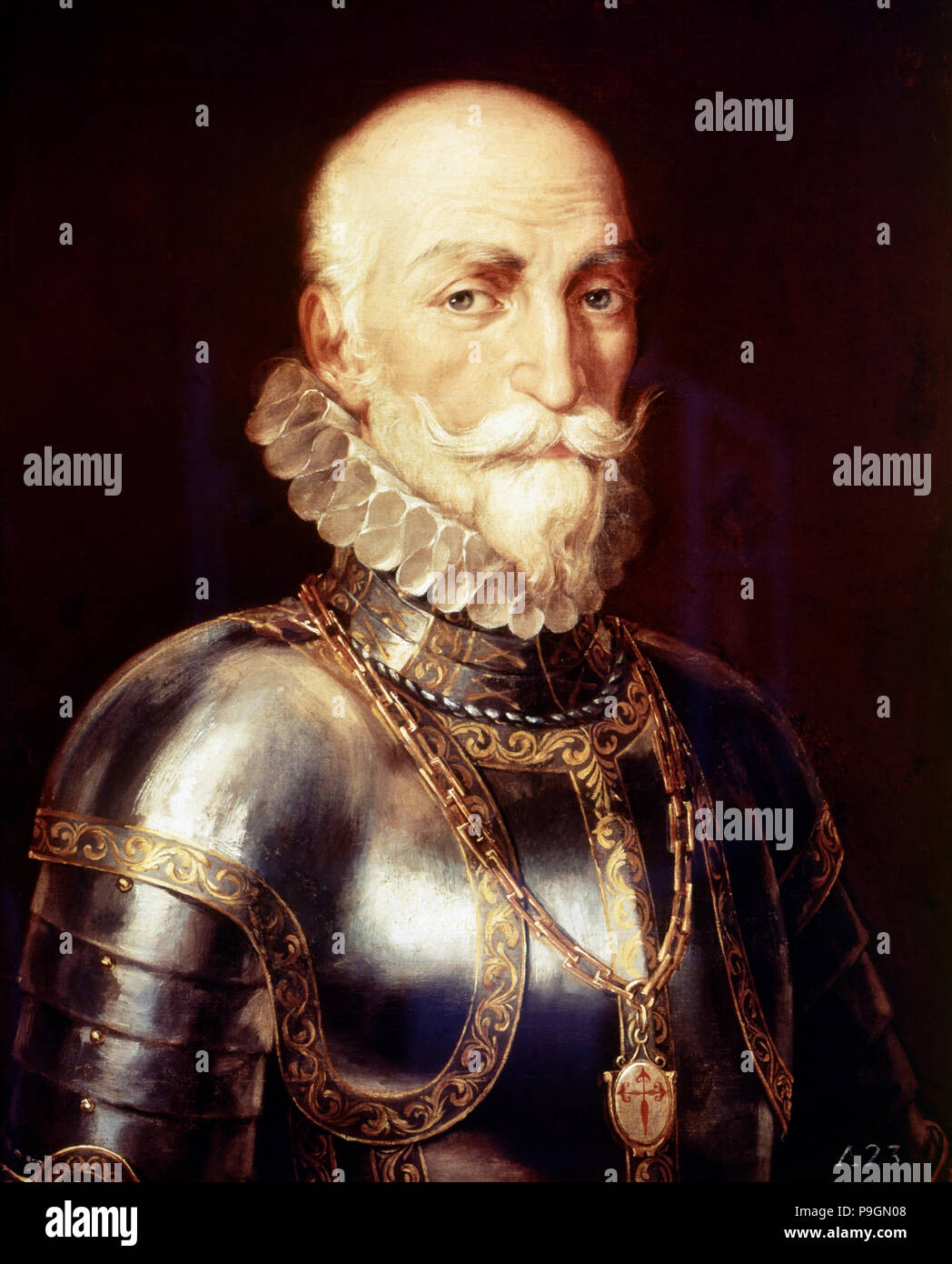 Alvaro de Bazan, Marquis de Santa Cruz, (1526-1588), la marine militaire espagnol. Banque D'Images