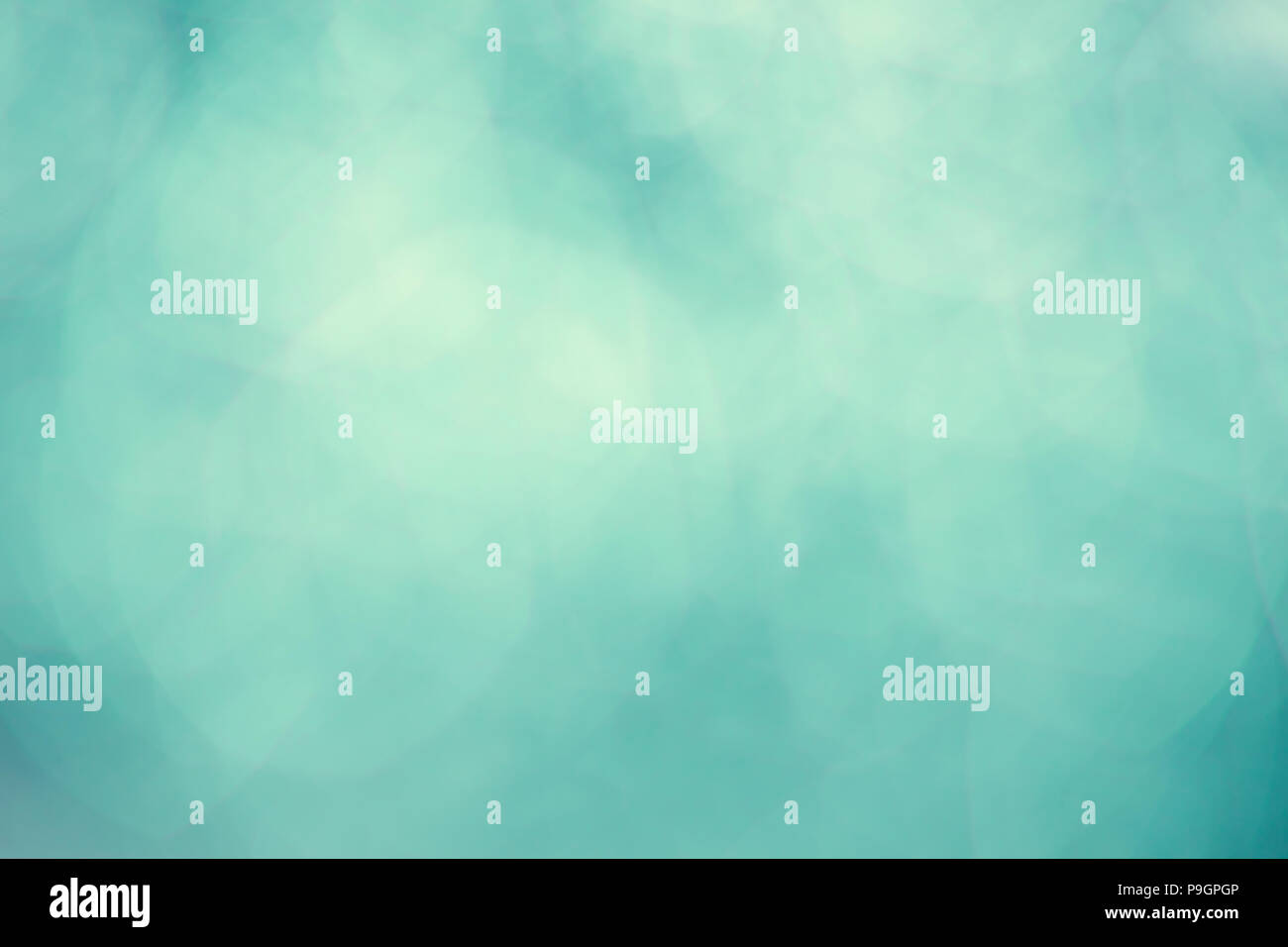 Arrière-plan flou vert menthe aquatique Banque D'Images