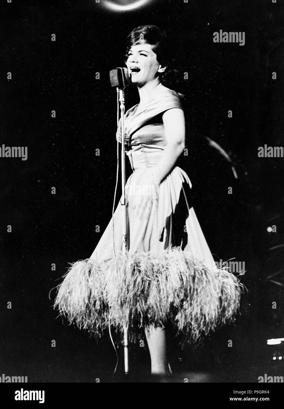 Connie Francis, Teatro Lirico, Milan 1961 Banque D'Images