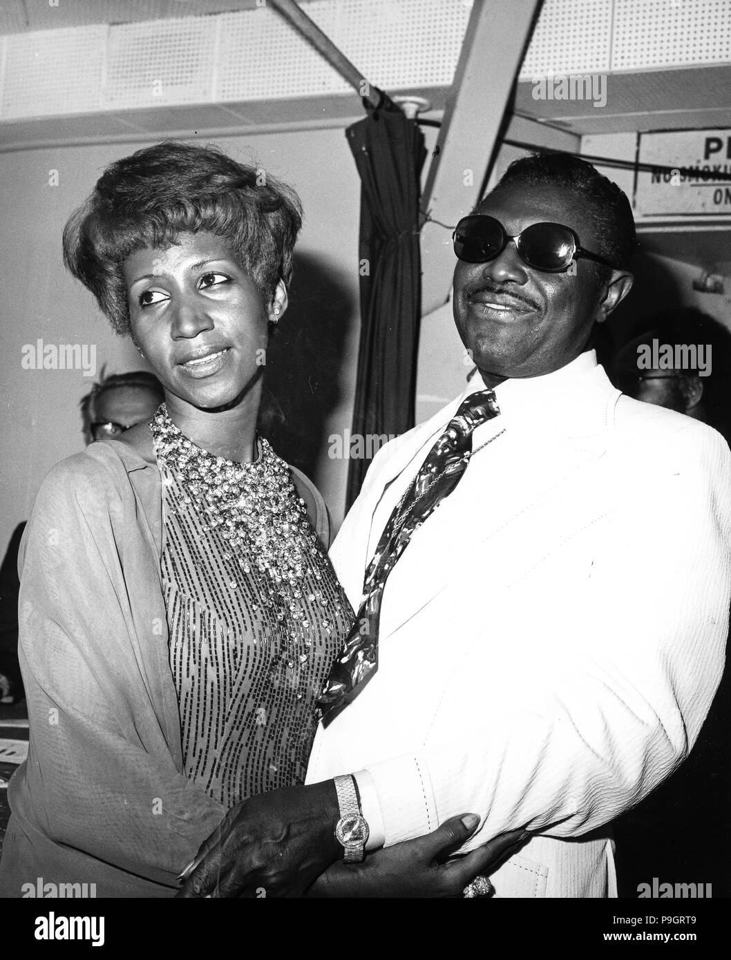 Aretha Franklin, Ted White, 80s Banque D'Images
