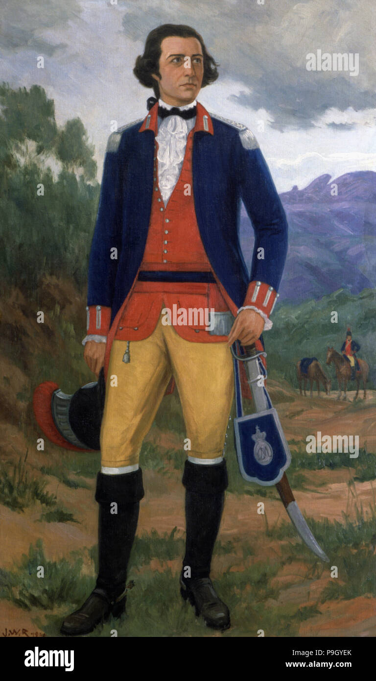 Joaquim José da Silva Xavier "Tiradentes" (1748-1792), le précurseur de l'indépendance du Brésil. Banque D'Images