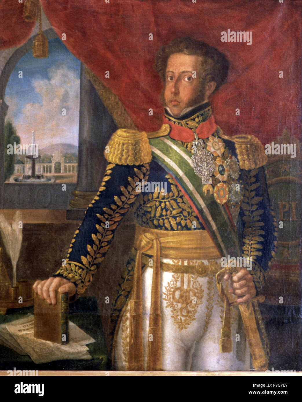 Pedro I. (1798-1834), Empereur du Brésil et Roi du Portugal comme Pedro IV. Banque D'Images
