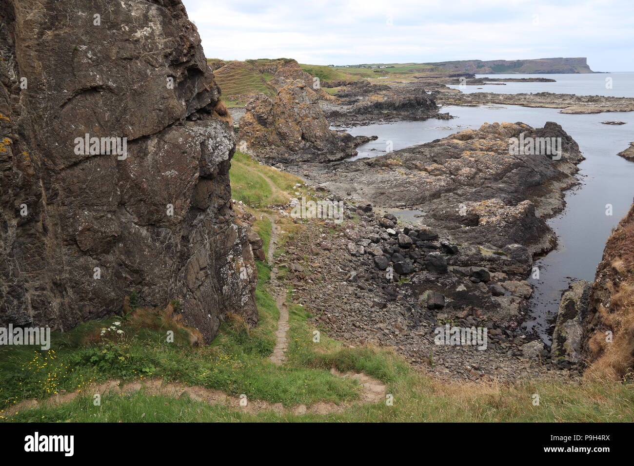 La façon Causeway coastal path Banque D'Images