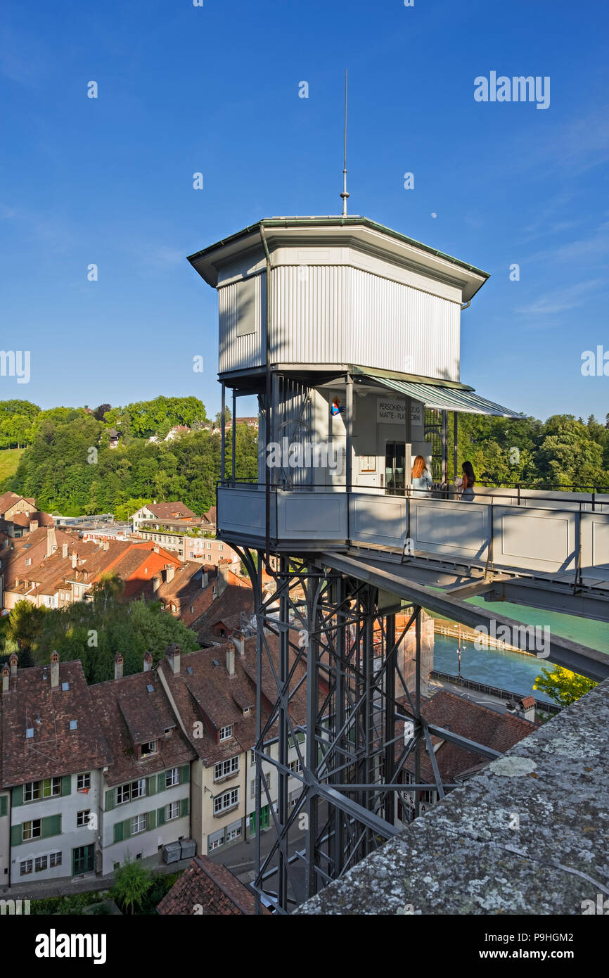 Ascenseur Public Münsterplattform Berne Suisse Banque D'Images