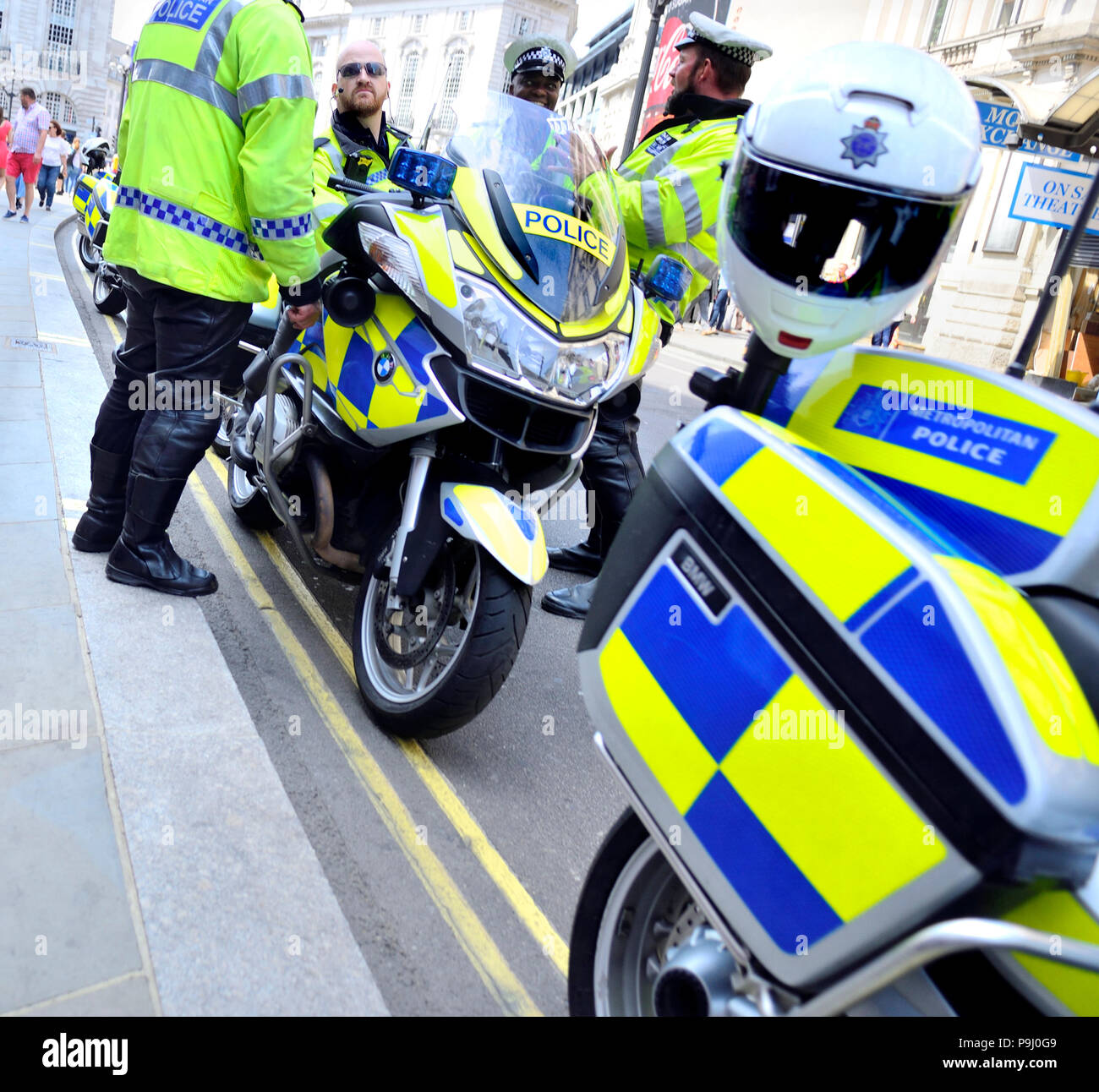 Moto de police BMW R 1200 RT-P London, England, UK. Banque D'Images