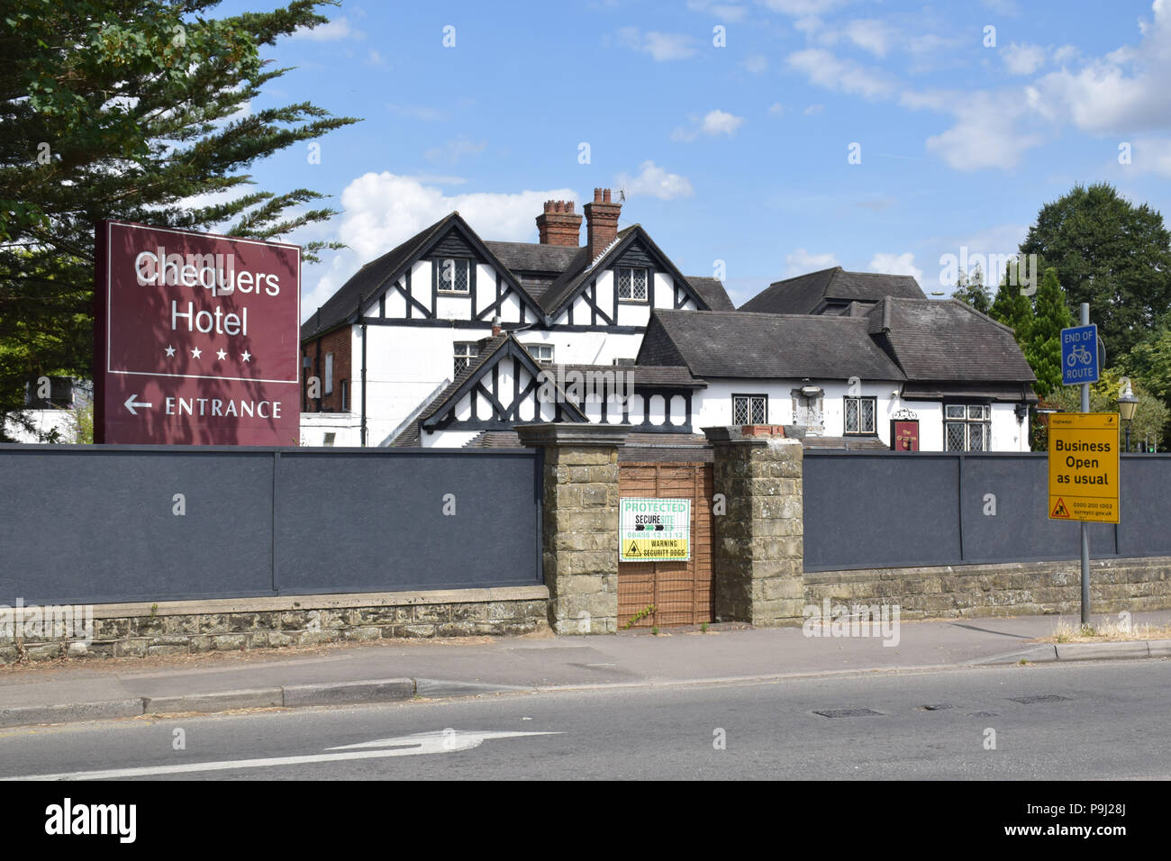 Chequers, Horley 18/7/18 Banque D'Images