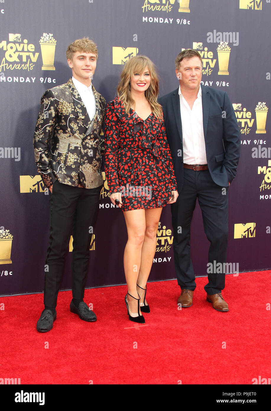 MTV Movie Awards 2018 et tenue au Barker Hangar à Santa Monica, en Californie. En vedette : Hart Denton, Madchen Amick, Lochlyn Munro Où : Los Angeles, California, United States Quand : 16 Juin 2018 Crédit : Adriana Barraza M./WENN.com Banque D'Images