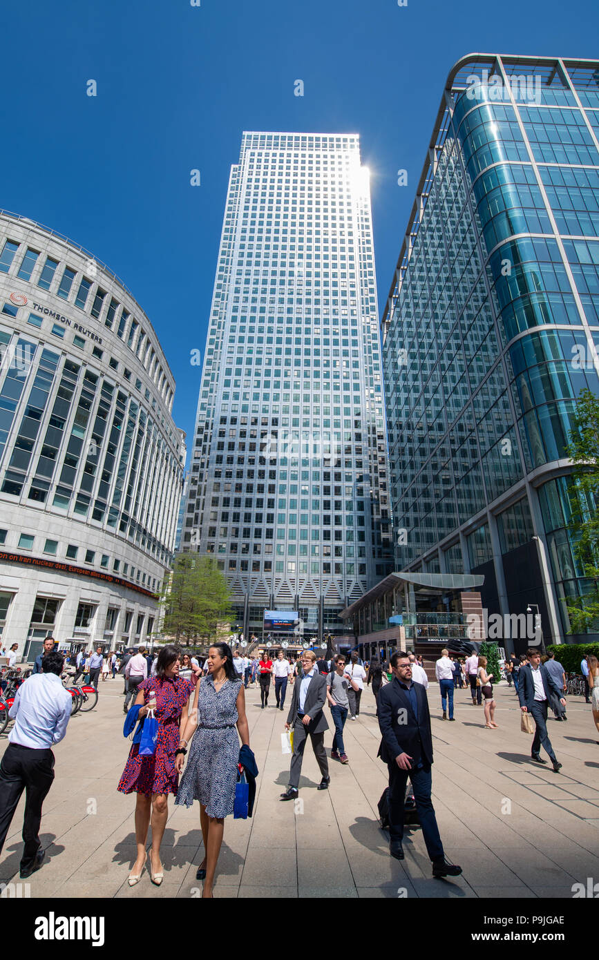 Canary Wharf, London, UK Banque D'Images