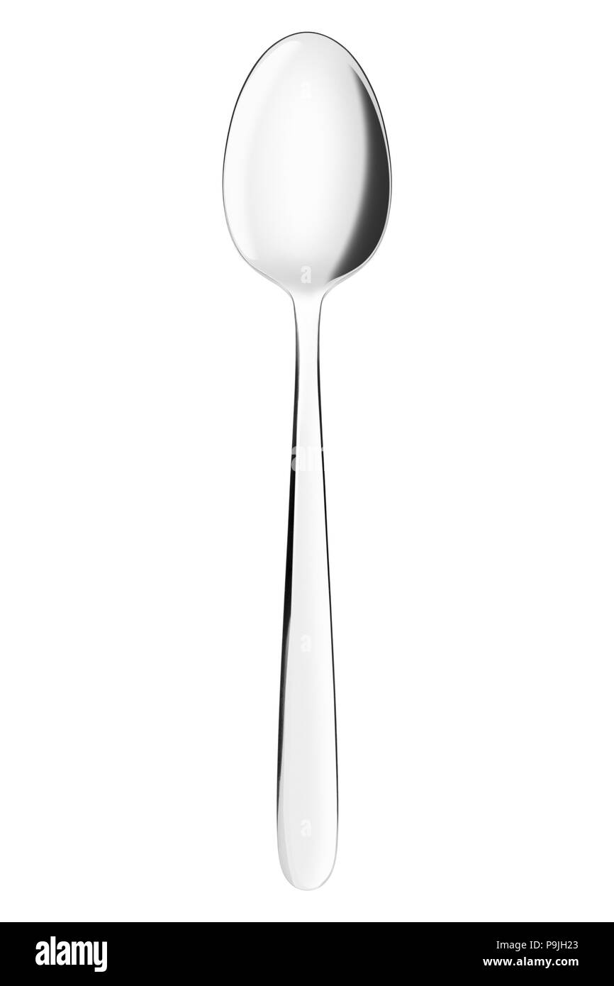 Spoon, couverts, isolé sur fond blanc Banque D'Images
