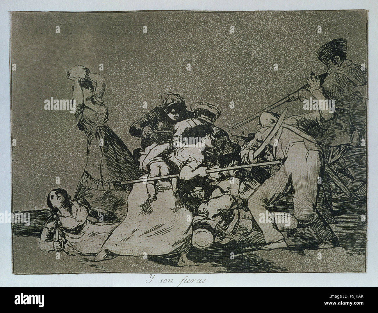 Gravure Originale Goya, 'Désastres De La Guerre' Planche 57, 4ème édition 1906