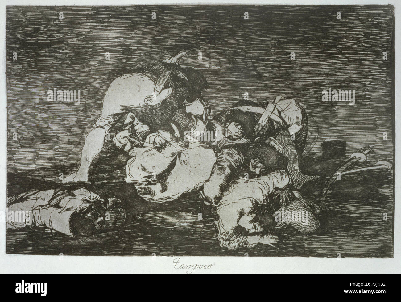 Les désastres de la guerre, une série de gravures de Francisco de Goya (1746-1828), une plaque (10 36 imprimé… Banque D'Images