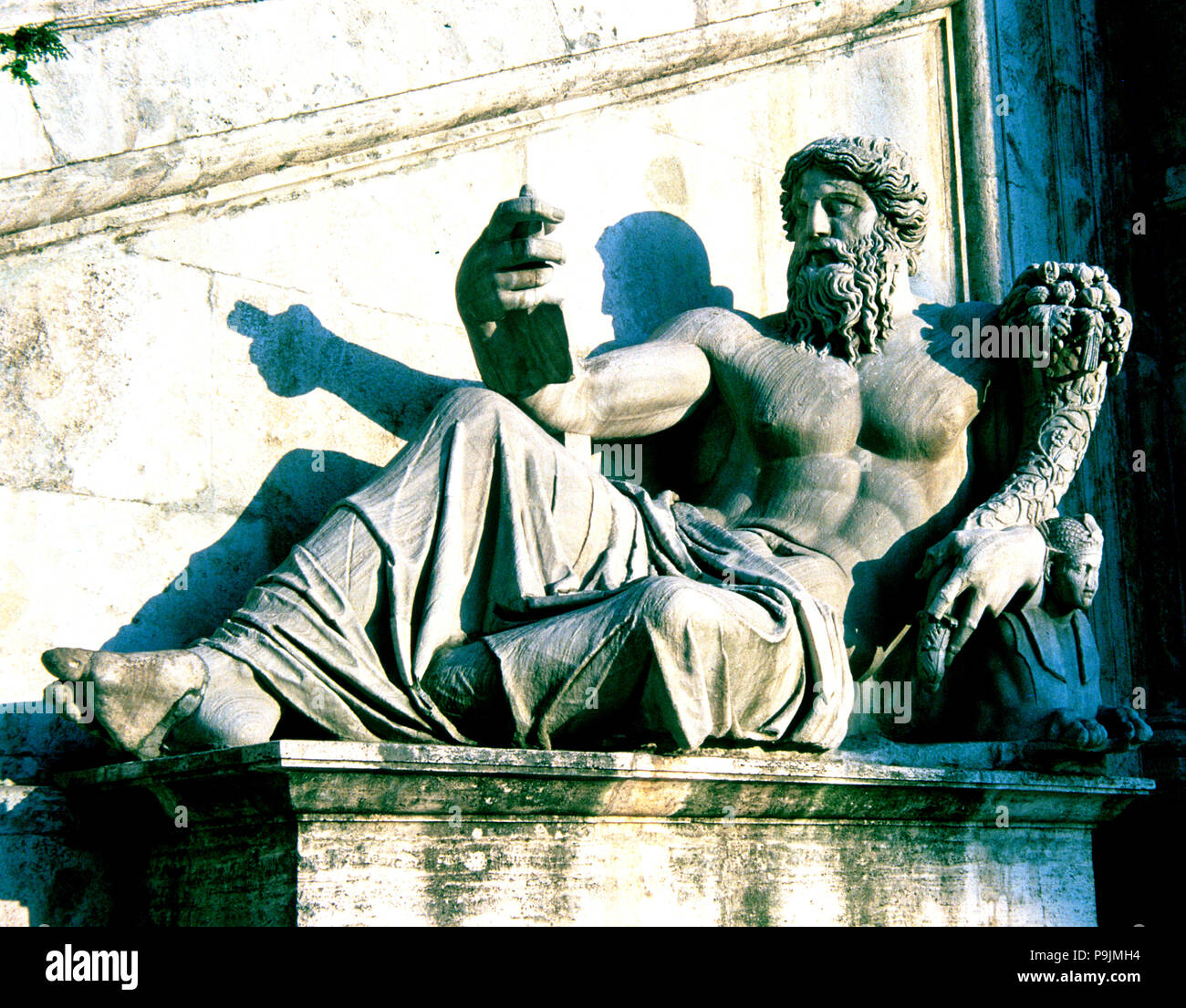 Allégorie du Nil, statue romaine. Banque D'Images