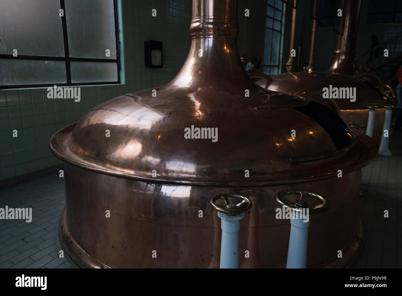 Usine de production de bière Bohemia, Petropolis, Brésil Banque D'Images