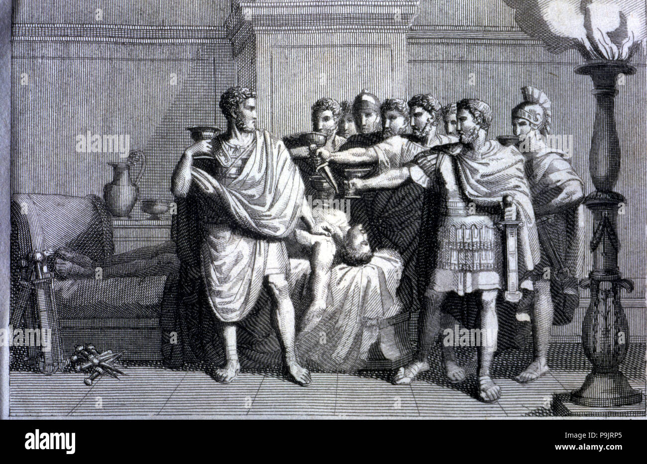 Conspiration de Lucius Sergius Catilina (108-62 a.C.) à atteindre par la force le pouvoir du Consulat… Banque D'Images