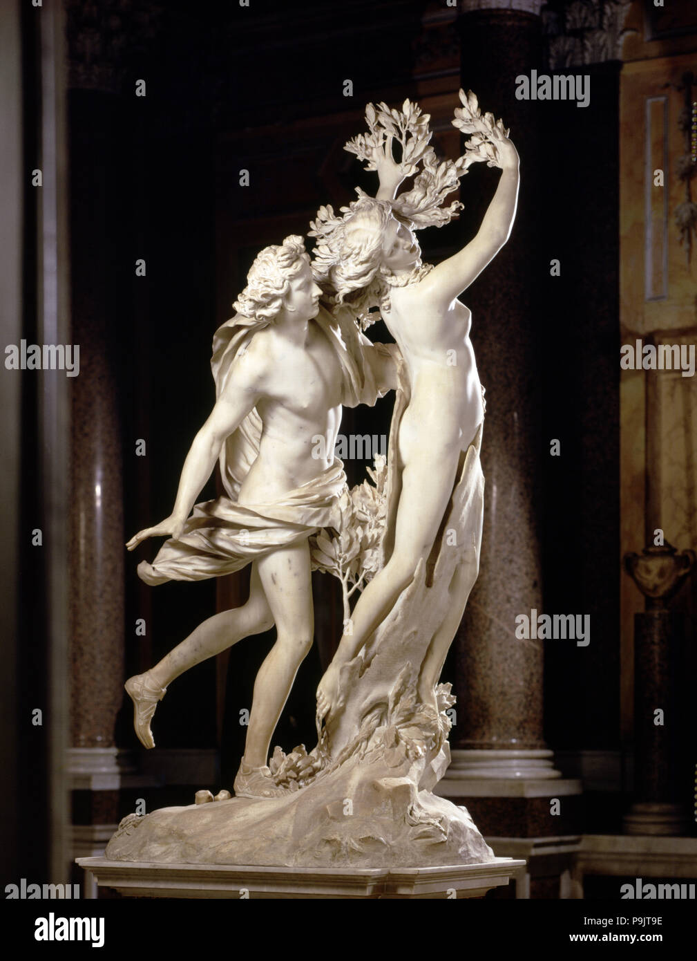 Apollon et Daphné", sculpture de marbre par Gian Lorenzo Bernini. Banque D'Images