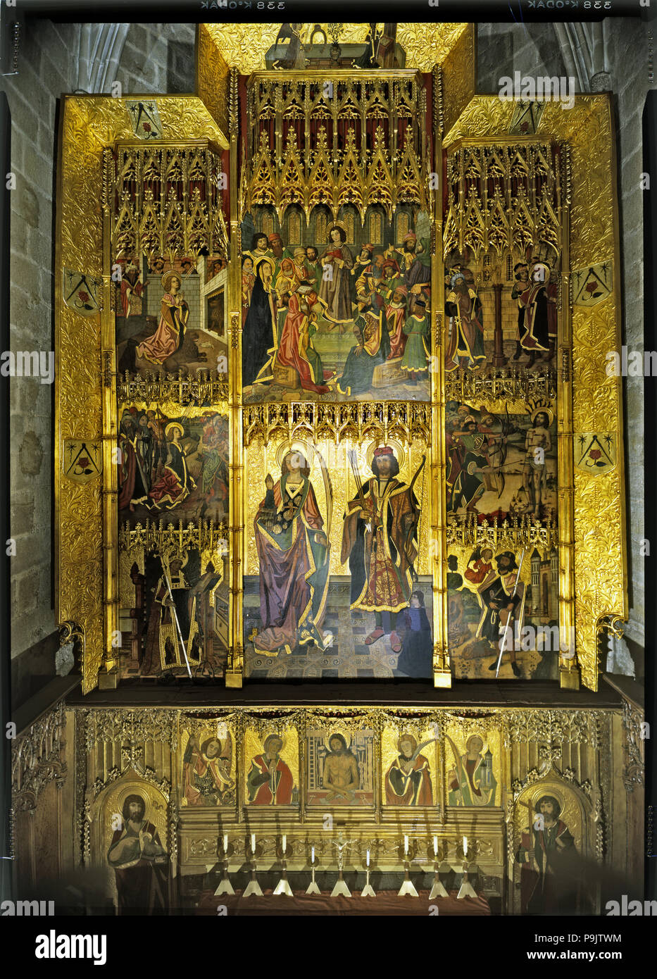 Retable de saint tecla Banque de photographies et d’images à haute ...