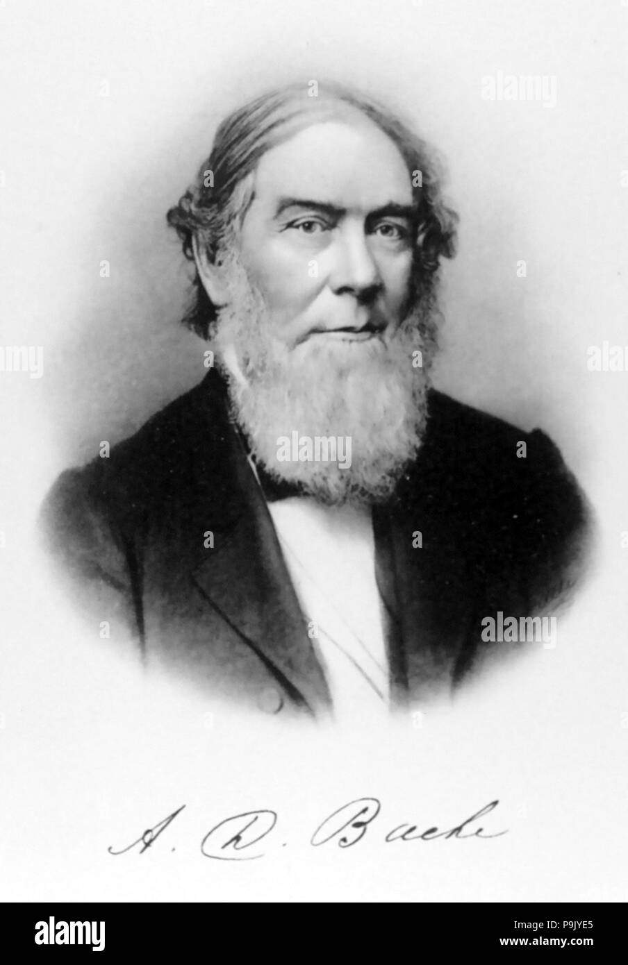 ALEXANDER DALLAS BACHE (1806-1867) physicien américain et scientifique Banque D'Images