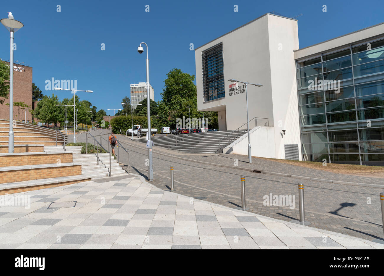 L'Université d'Exeter, Exeter, Devon, Angleterre, Royaume-Uni. À l'Université Exeter un état de l'art centre de l'étude Banque D'Images