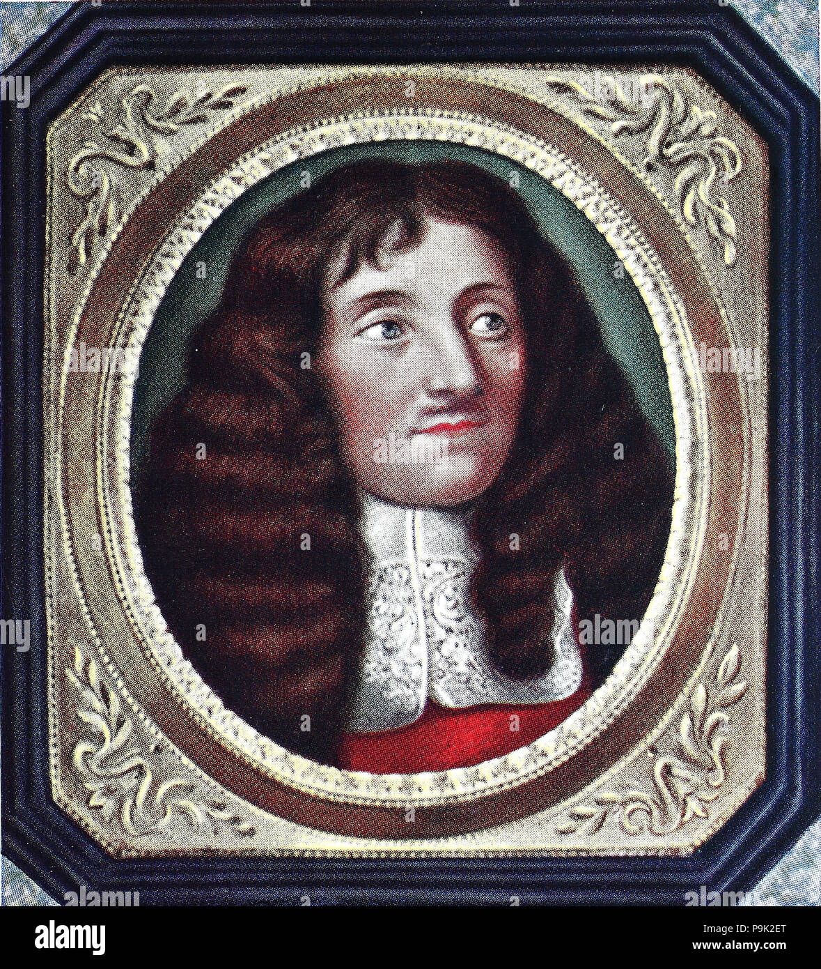 Jean de La Fontaine, 8 juillet 1621 â€" 13 avril 1695, est un fabuliste  français et l'un des plus lu des poètes français du 17e siècle,  l'amélioration numérique reproduction d'une estampe originale