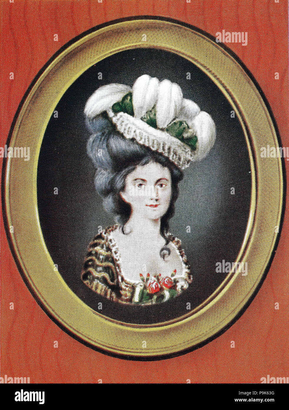 Jeanne BÃ©cu, Comtesse du Barry, le 19 août 1743 â€" 8 décembre 1793, était le dernier MaÃ®tresse-en-titre de Louis XV de France et l'une des victimes du règne de la terreur pendant la Révolution française, l'amélioration numérique reproduction d'une estampe originale de l'année 1900 Banque D'Images