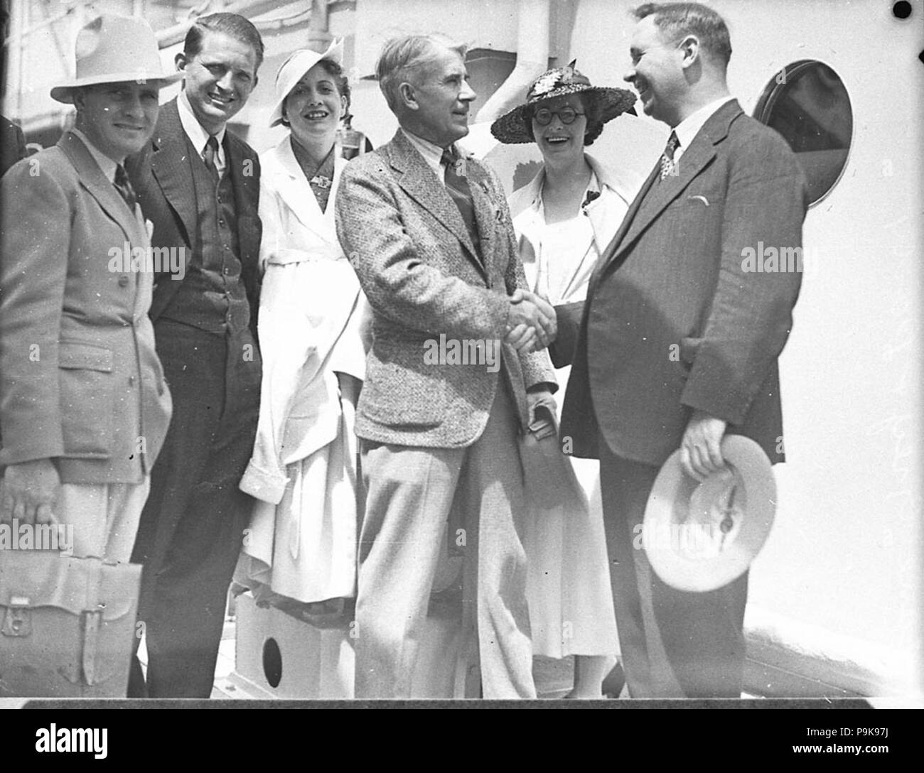 16226 SLNSW 241 arrivées par Mariposa Zane Gray partie Lillian Pertka Harry Langdon M. Mme M. Mme Goddard Marques Cecil M. Keene Banque D'Images