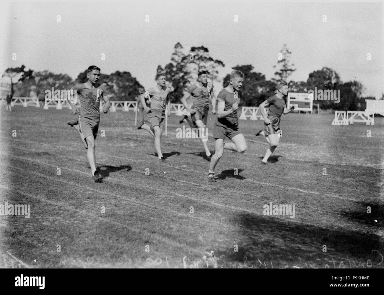 273 51765 SLNSW Scots College athletics Rose Bay Banque D'Images