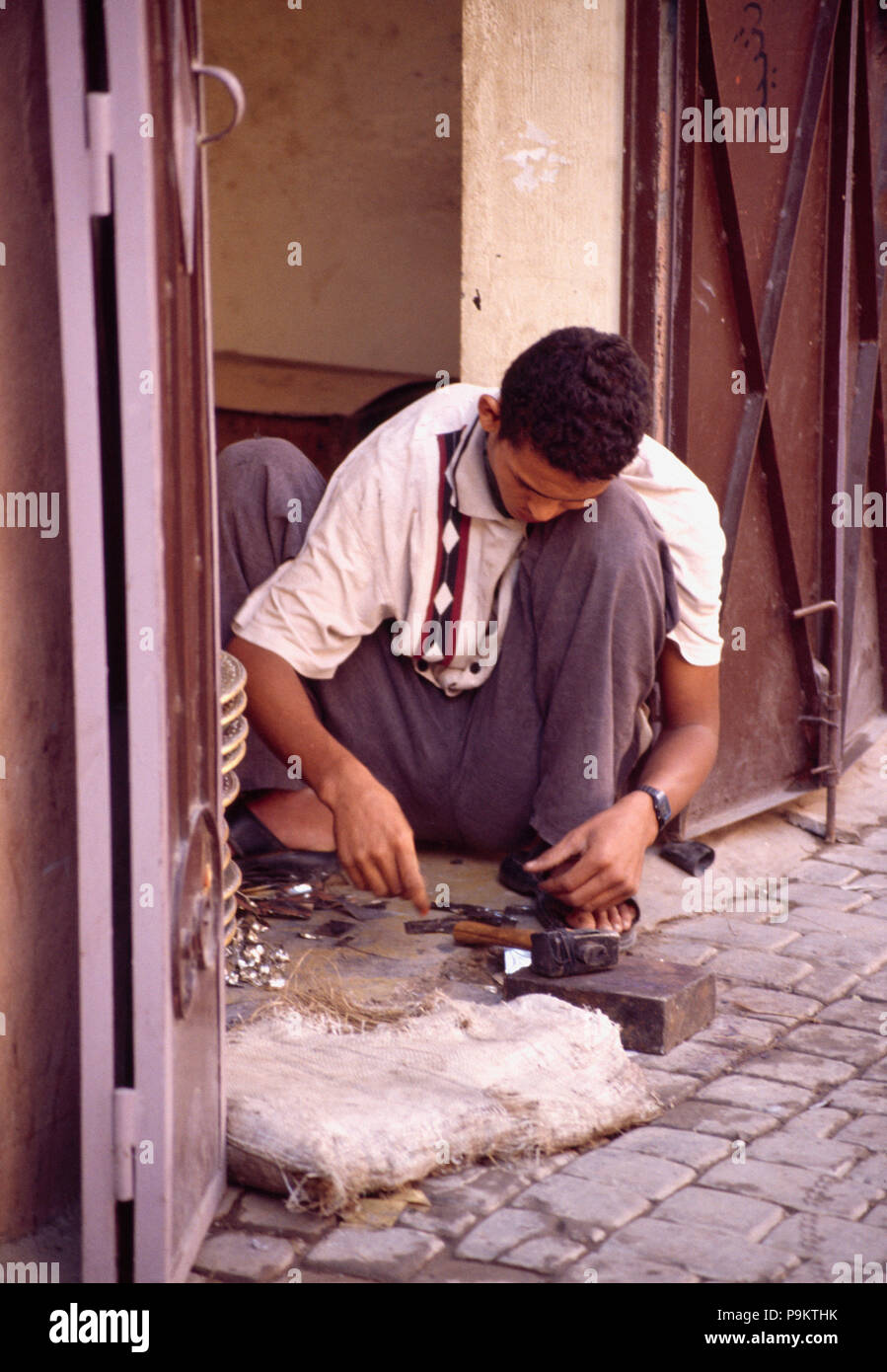 Artisan marocain Banque D'Images