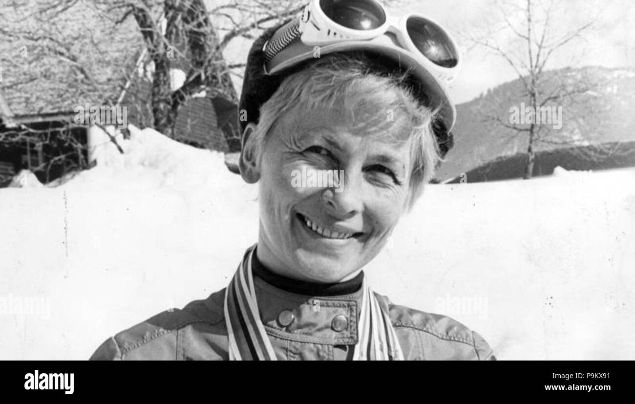 315 Toini Gustafsson Rönnlund Grenoble 1968 003 Banque D'Images