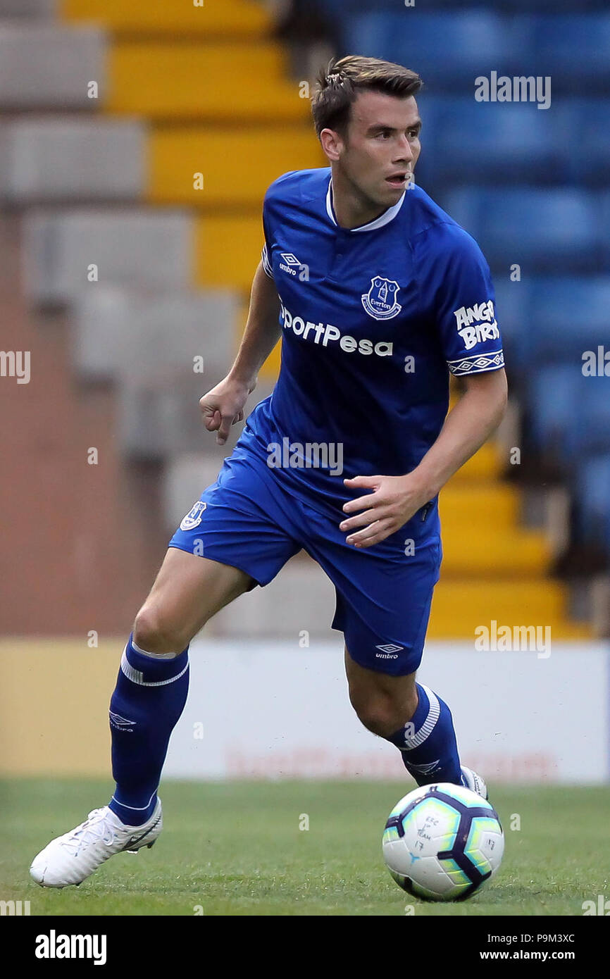 Bury, Lancashire, Royaume-Uni. 18 juillet, 2018. Seamus Coleman d'Everton pendant le match amical d'avant saison entre Bury et Everton au domaine la Lane le 18 juillet 2018 à Bury, Angleterre. Credit : PHC Images/Alamy Live News Banque D'Images